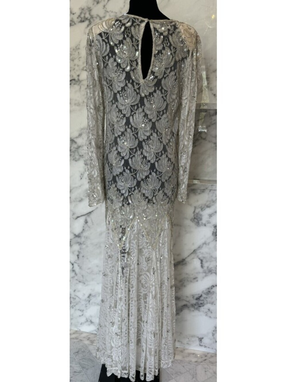 Scala Beaded And Sequined Couture Collection Vintage Dress - Picture 7 of 9